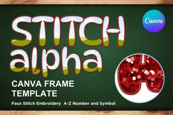 Faux Embroidery Canva Frame Letters_10