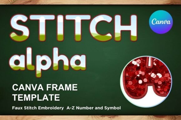 Faux Embroidery Canva Frame Letters_14