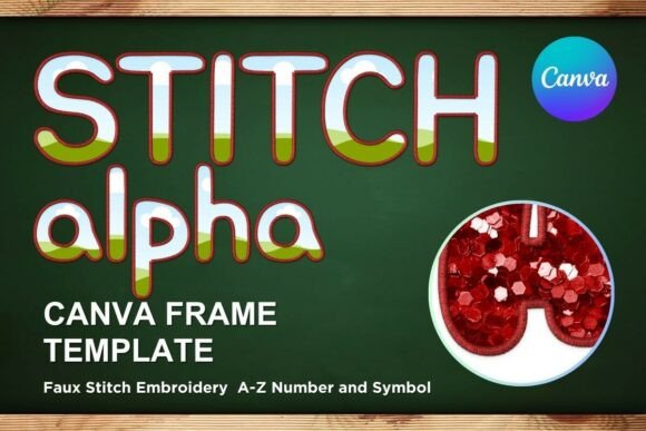 Faux Embroidery Canva Frame Letters_19
